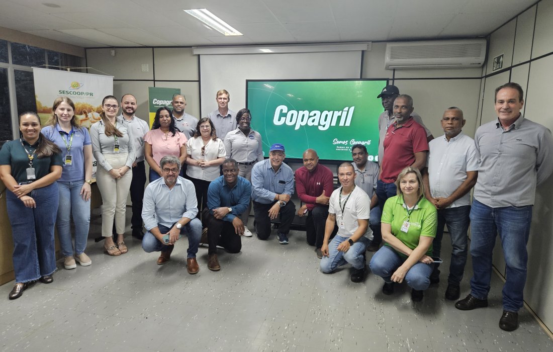 Copagril recebe Comitiva Técnica da Guiana para troca de experiências sobre produção agropecuária