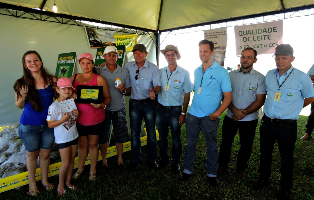 Premiados ganhadores do concurso de silagem de melhor qualidade
