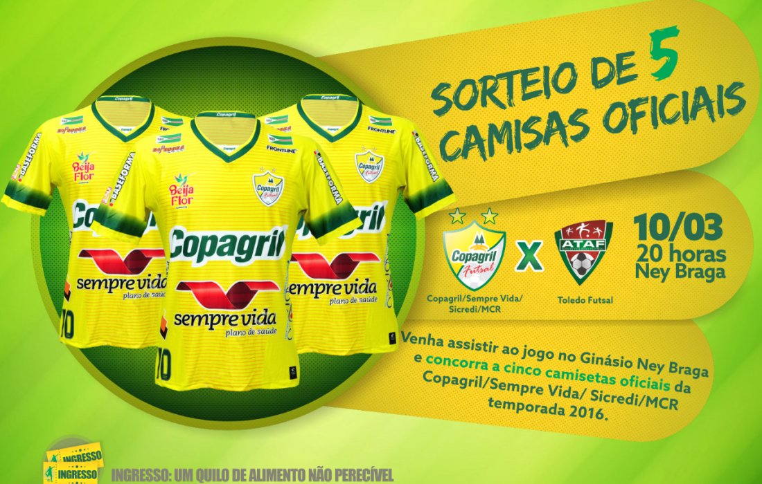 Torcedores v&atilde;o concorrer a 5 camisas oficiais do time
