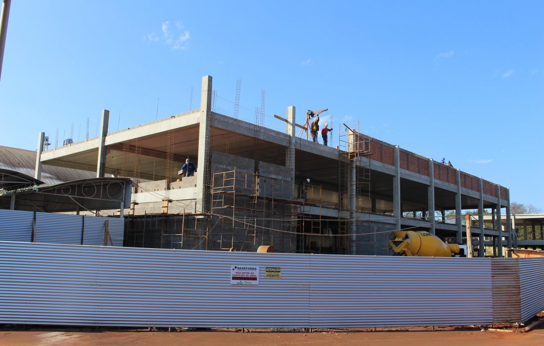 Obras da nova Loja Agropecu&aacute;ria Copagril em Marechal Rondon seguem a todo vapor