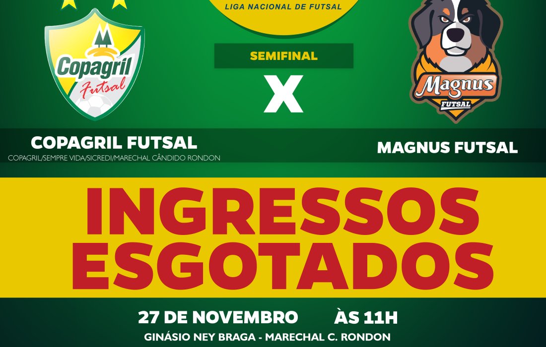 Ingressos para o jogo entre Copagril e Magnus esgotam em duas horas