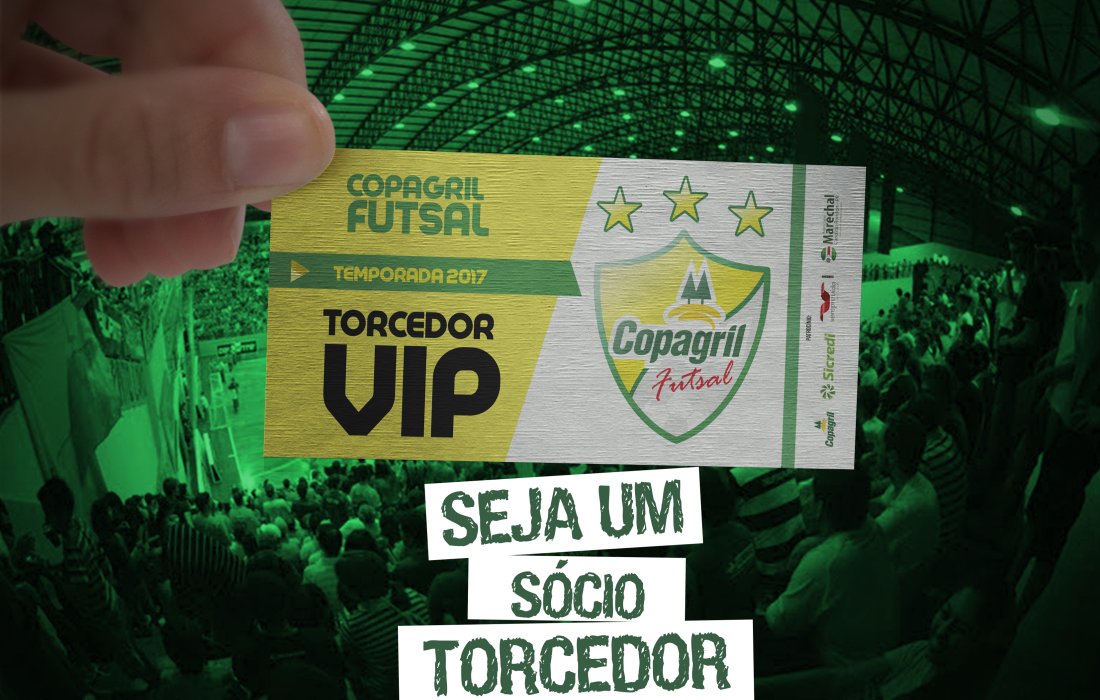 Carteirinhas de torcedor VIP Copagril Futsal j&aacute; podem ser adquiridas