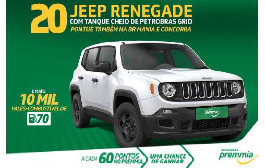 Clientes dos Postos Copagril poder&atilde;o concorrer a 20 ve&iacute;culos Jeep Renegade