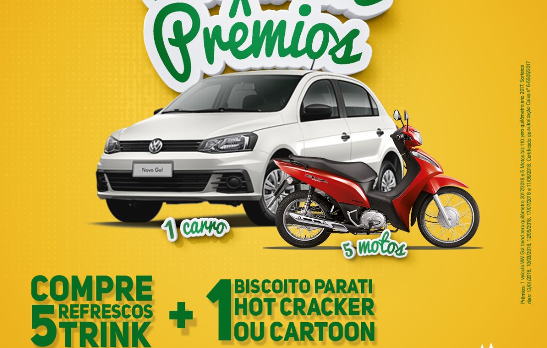 Supermercados Copagril e Parati lan&ccedil;am nova promo&ccedil;&atilde;o que vai sortear 1 carro e 5 motos