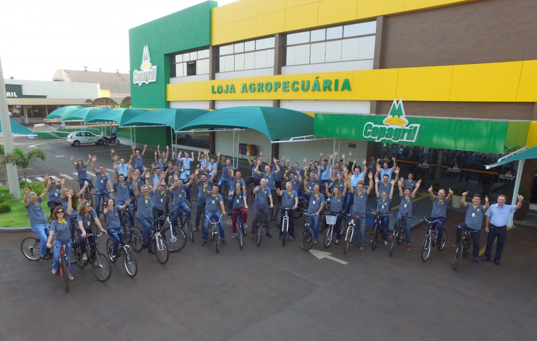 Copagril adota uso de bicicleta no Dia Mundial Sem Carro