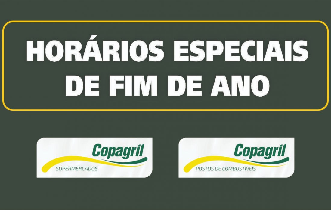 Hor&aacute;rios de atendimento - Postos e Supermercados Copagril
