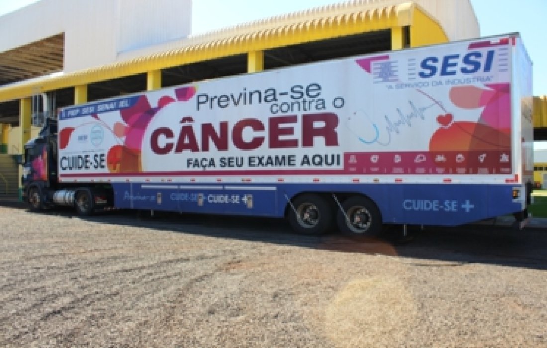  Unidade m&oacute;vel realiza exames de c&acirc;ncer em funcion&aacute;rios da Unidade Industrial de Aves