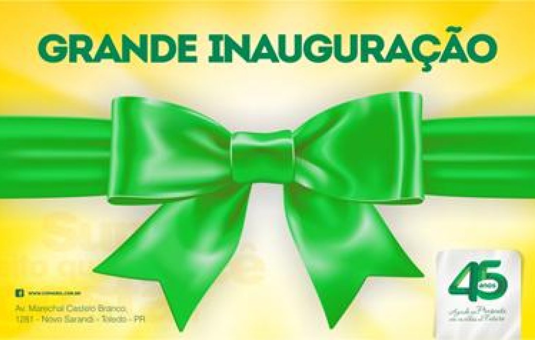 Copagril inaugura loja agropecu&aacute;ria e supermercado em Novo Sarandi