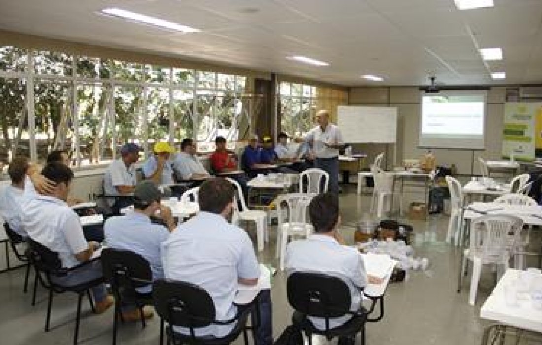 Funcion&aacute;rios passam por curso de armazenagem e classifica&ccedil;&atilde;o de gr&atilde;os