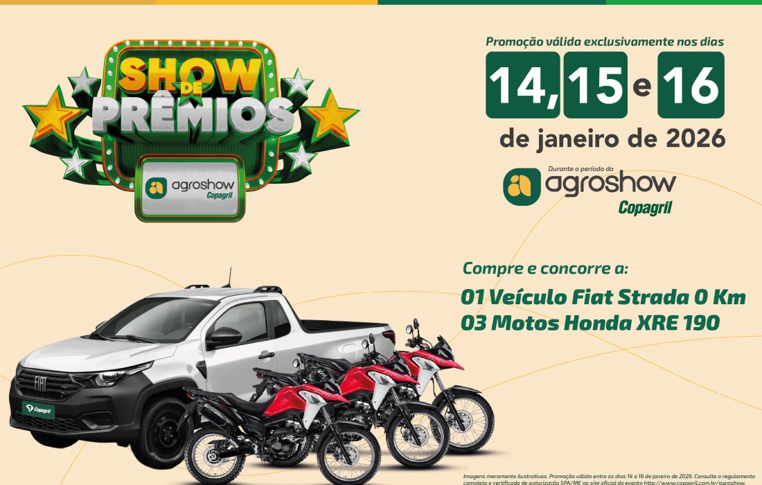 Copagril apresentar&aacute; novidades no Agroshow 2026 