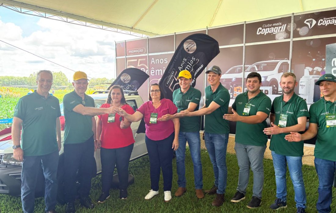 Copagril divulga ganhadores da Campanha dos 55 Anos durante o Agroshow