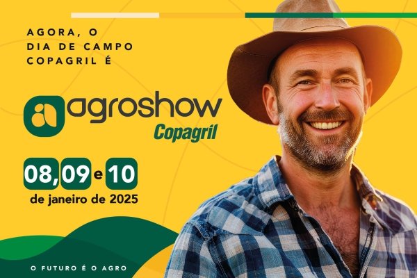 Agroshow Copagril acontecer&aacute; de 08 a 10 de janeiro de 2025