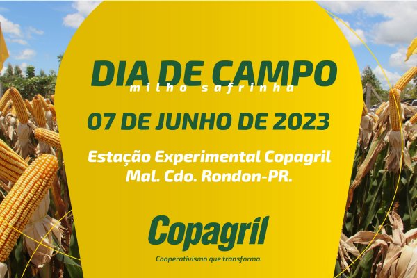 Copagril promover&aacute; Dia de Campo do Milho Safrinha no dia 07 de junho