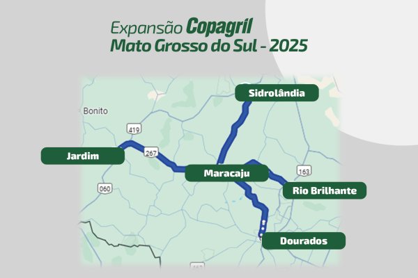 Copagril anuncia projeto de expans&atilde;o para 5 novas cidades no Mato Grosso do Sul