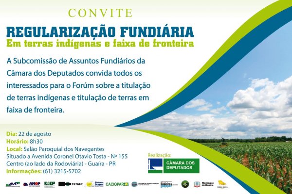 Associados da Copagril participar&atilde;o de f&oacute;rum sobre regulariza&ccedil;&atilde;o fundi&aacute;ria