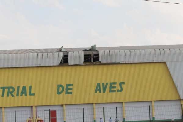 Estruturas da Copagril s&atilde;o atingidas por tornado