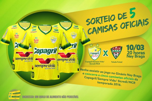 Torcedores v&atilde;o concorrer a 5 camisas oficiais do time