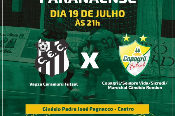 Copagril Futsal empata com o Caramuru