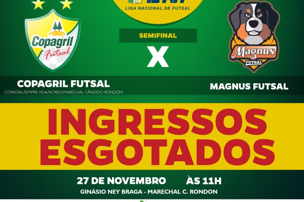 Ingressos para o jogo entre Copagril e Magnus esgotam em duas horas