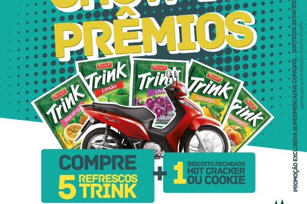 Supermercados Copagril v&atilde;o realizar sorteio de duas motos no s&aacute;bado