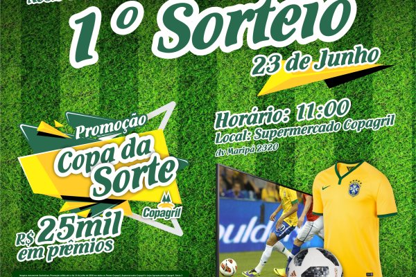 Primeiro sorteio da promo&ccedil;&atilde;o Copa da Sorte Copagril acontece neste s&aacute;bado