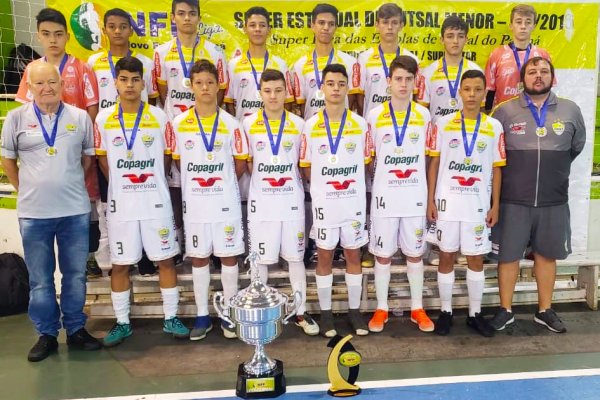 Sub-15 da AACC/Copagril Futsal &eacute; vice-campe&atilde;o do Super Estadual NFP 