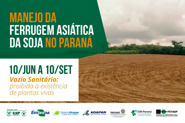 Per&iacute;odo de vazio sanit&aacute;rio da soja est&aacute; em vig&ecirc;ncia at&eacute; 10 de setembro