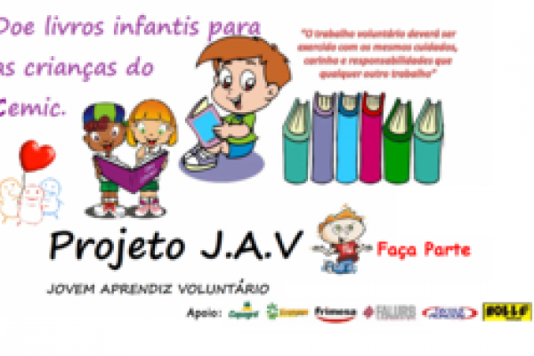 Jovens aprendizes arrecadam livros infantis
