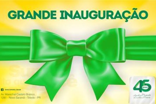 Copagril inaugura loja agropecu&aacute;ria e supermercado em Novo Sarandi