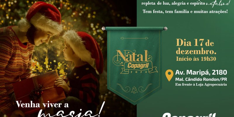 Natal Copagril ter&aacute; espet&aacute;culo teatral e sorteio de brindes