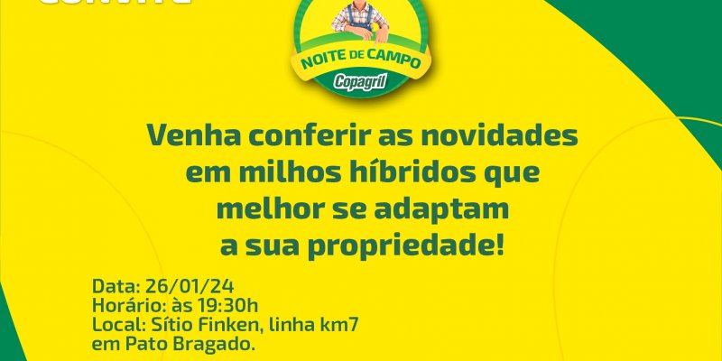Copagril realiza Noite de Campo em Pato Bragado
