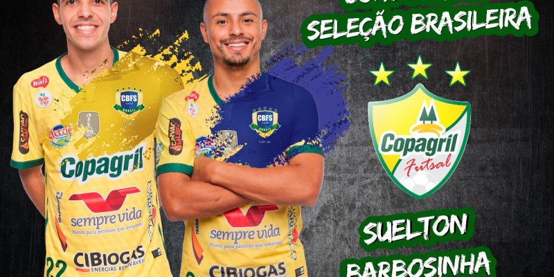 Copagril Futsal tem dois atletas convocados pela Sele&ccedil;&atilde;o Brasileira