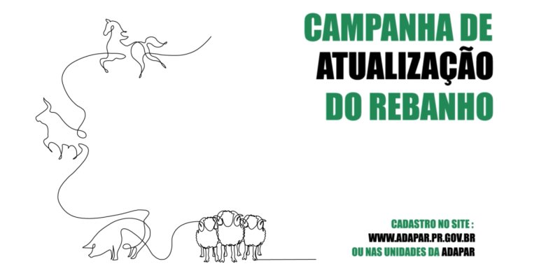 Produtores de bovinos e su&iacute;nos devem atualizar o cadastro de animais na Adapar