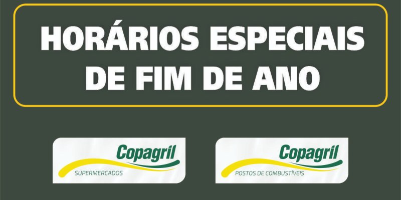 Hor&aacute;rios de atendimento - Postos e Supermercados Copagril