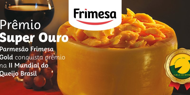 Queijo Parmes&atilde;o Frimesa &eacute; eleito o melhor do Brasil e um dos melhores do mundo.