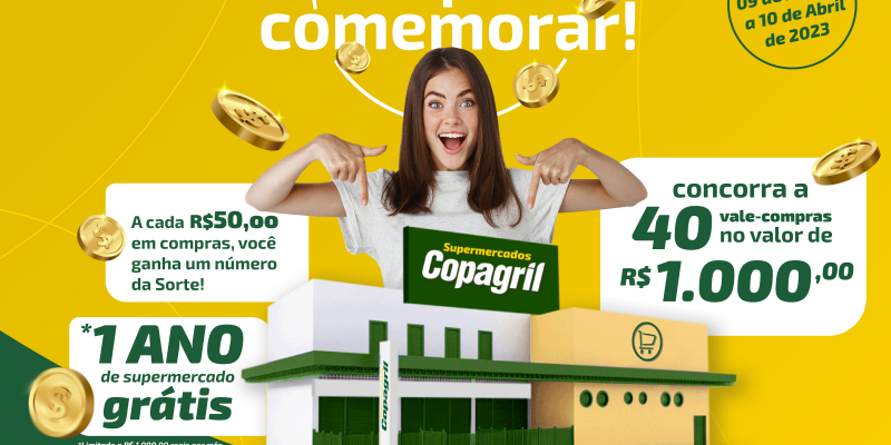 Fazer suas compras nos Supermercados Copagril ficou ainda melhor! 