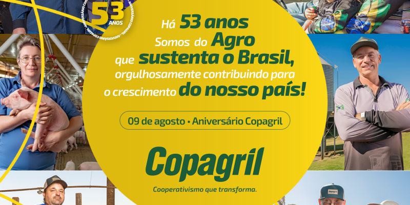 Copagril come&ccedil;a a celebrar hoje com associados os seus 53 anos de hist&oacute;ria