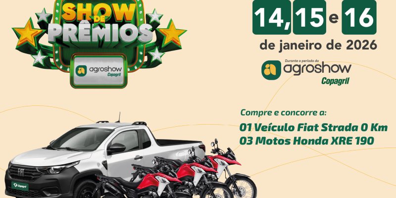 Copagril apresentar&aacute; novidades no Agroshow 2026 