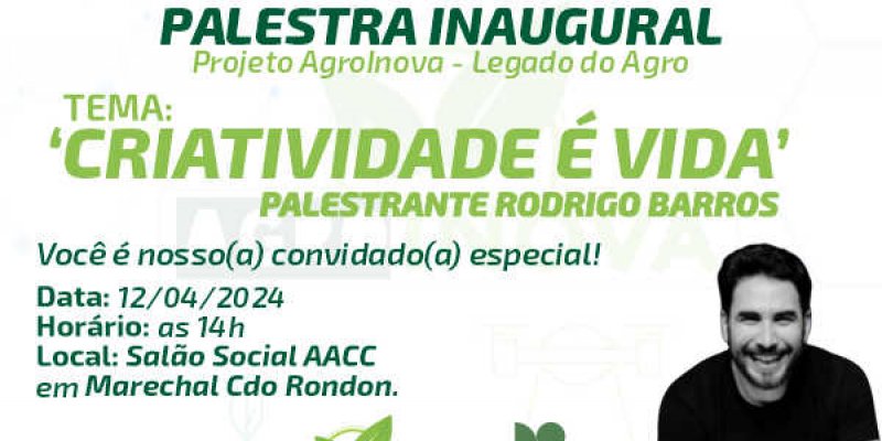 Copagril promover&aacute; palestra inaugural do Projeto AgroInova - Legado do Agro