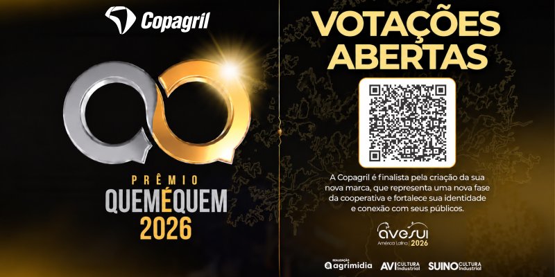 Copagril &eacute; finalista do Pr&ecirc;mio Quem &eacute; Quem 2026 com projeto da nova marca